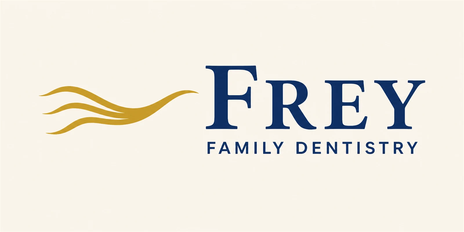 The evolved Frey Family Dentistry color lockup