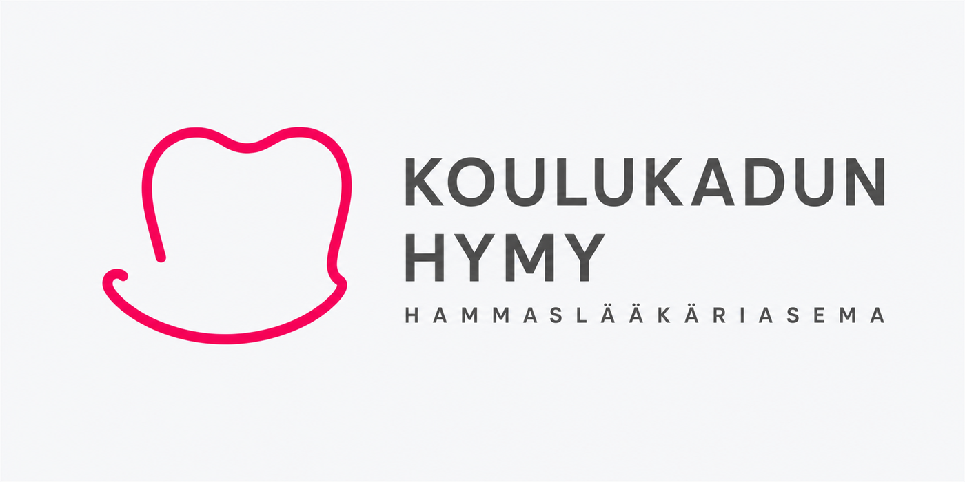 Koulukadun Hymyn uusi yhden viivan logo ja sanamerkki